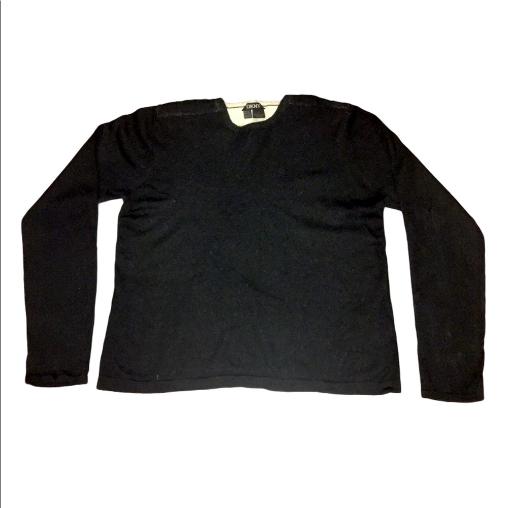 (L) Kid’s DKNY Black Wool Sweater